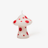 Petite chandelle champignon rouge et blanc