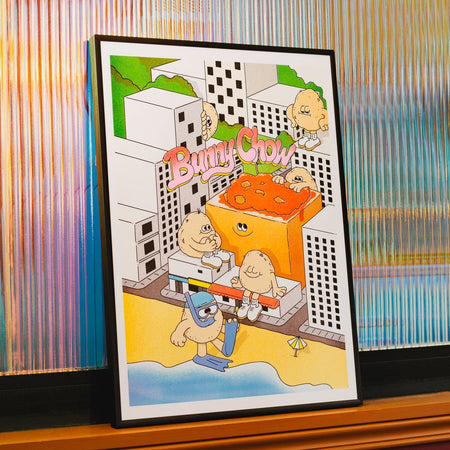 Affiche risographie 'Bunny Chow in Durban'