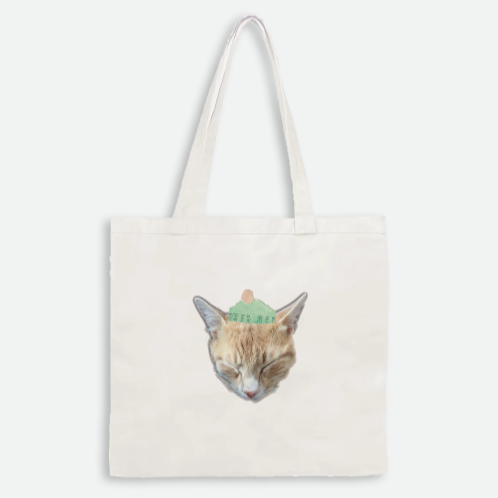 Cat Hat Tote Bag