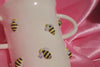 Bee face ceramic double handle vase 