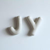 Decorative letter in semi-porcelain [on order]