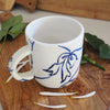 Blue Lines Mug By a Brook