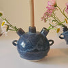 Mini dark blue Intention vase with 3 holes