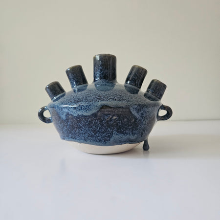 Grand vase Intention bleu foncé