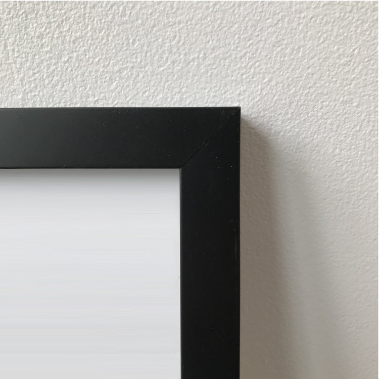 Black wood frame with glass [A2 - 16.5 x 23.4in]