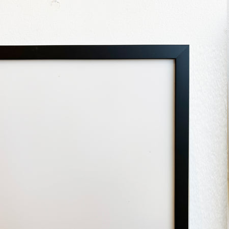 Cadre bois noir avec plexiglas PETG [50 x 70cm]