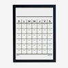 Brief framed perpetual calendar [18 x 24 in format] 