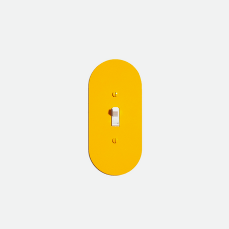 Plaque d'interrupteur Pill jaune