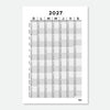 Grand calendrier annuel 2027 [24x36po]