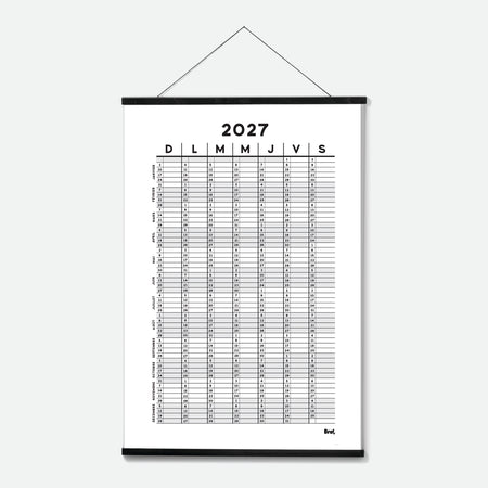 Grand calendrier annuel 2027 [24x36po]