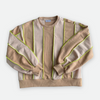 Colorblock sweater - Beige Neon thread 