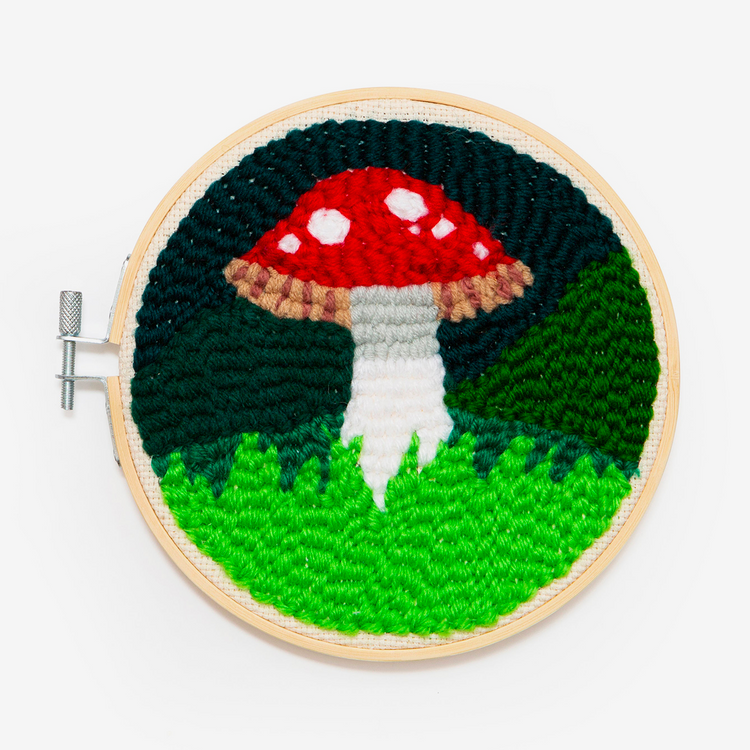 Mushroom Punch Needle Kit 