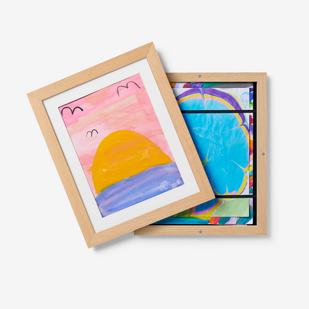 Natural frame for children's works [8.5 x 11in] 