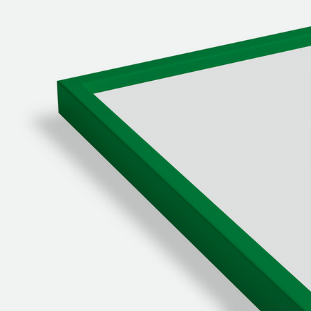 Cadre en bois vert et plexiglas [70x100cm]