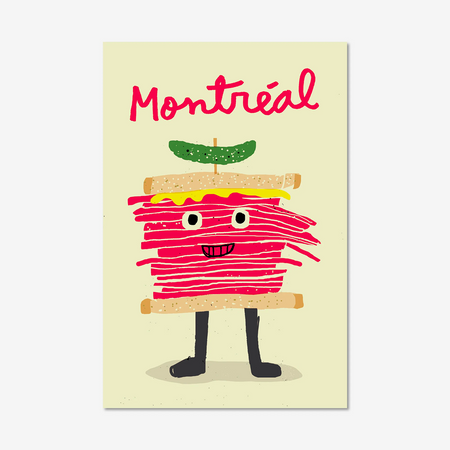 Postcard 'Smoked meat' 