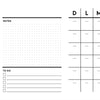 Planificateur mensuel de bureau Bref