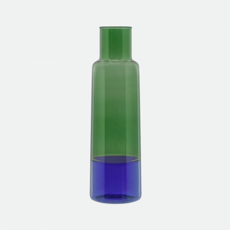 Carafe or two-tone glasses Blue &amp; Green 