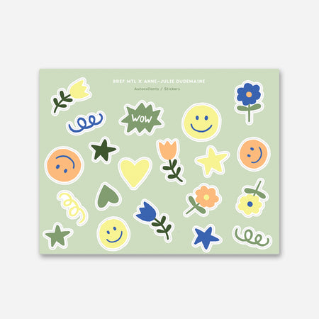Sheet of 20 Brief stickers 
