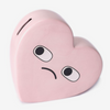 Ceramic heart piggy bank