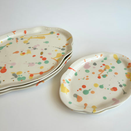 Plat en porcelaine Splatter [formats variés]