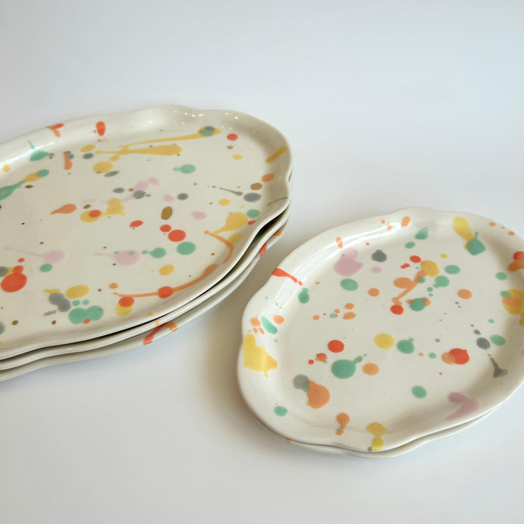Plat en porcelaine Splatter [formats variés]