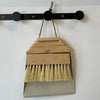 Cream Maple and Steel Broom and Dust Pan Set [as is] 