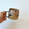 Grande tasse sable et verte