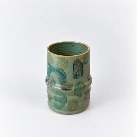 Vase en céramique vert