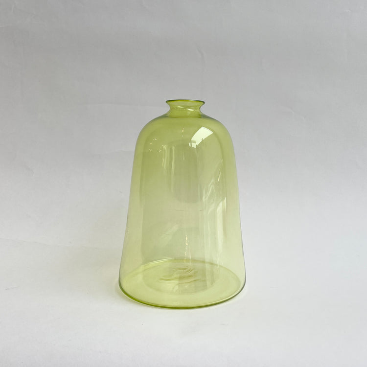 Grand vase bouteille Jaune-lime #11
