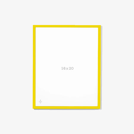 Yellow frame with glass [16 x 20in] 