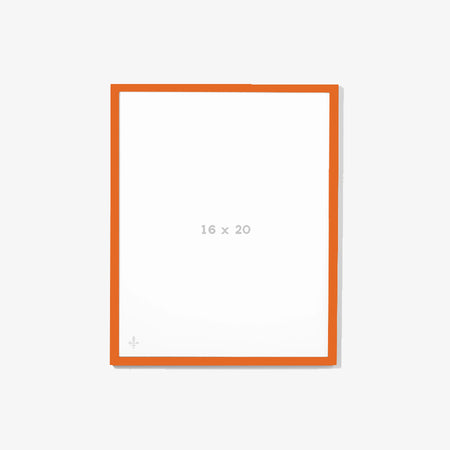 Orange frame with glass [16 x 20 in]