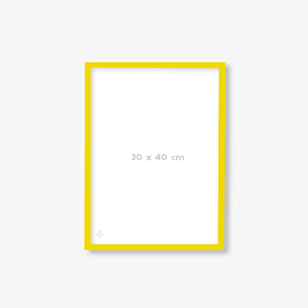 Yellow frame with glass [30 x 40cm]