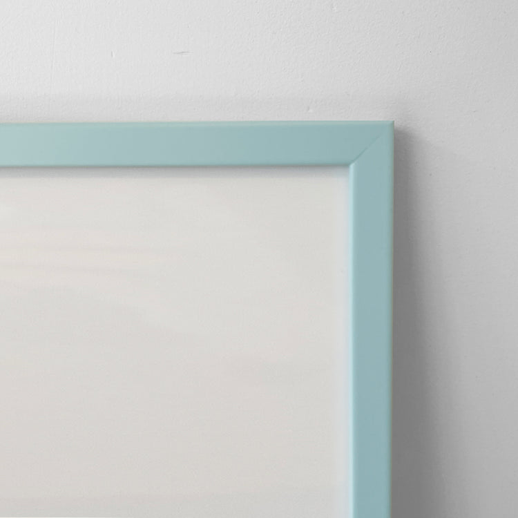 Powder blue frame with glass [16 x 20 in] 