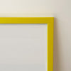 Cadre jaune avec vitre [A2 - 16.5 x 23.4po]