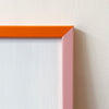 Pink/orange frame with glass [30 x 40cm]