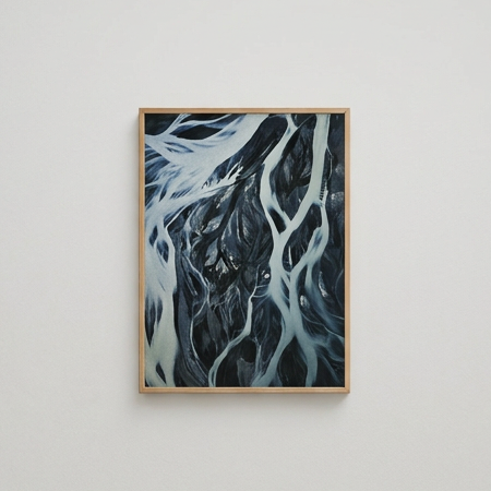 Photographie 'Les veines, Rivières Glaciaires'
