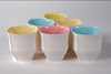 Gobelet carré en porcelaine [formats et couleurs variés]