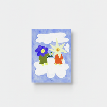 Carte de souhaits Cadeau Pissenlit
