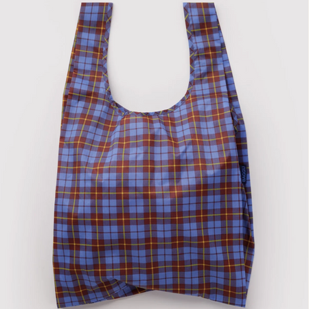 Sac réutilisable standard Tartan bleu