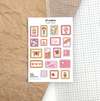 Feuille d'autocollants Timbres