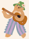 Affiche 'Ourson Guitariste'