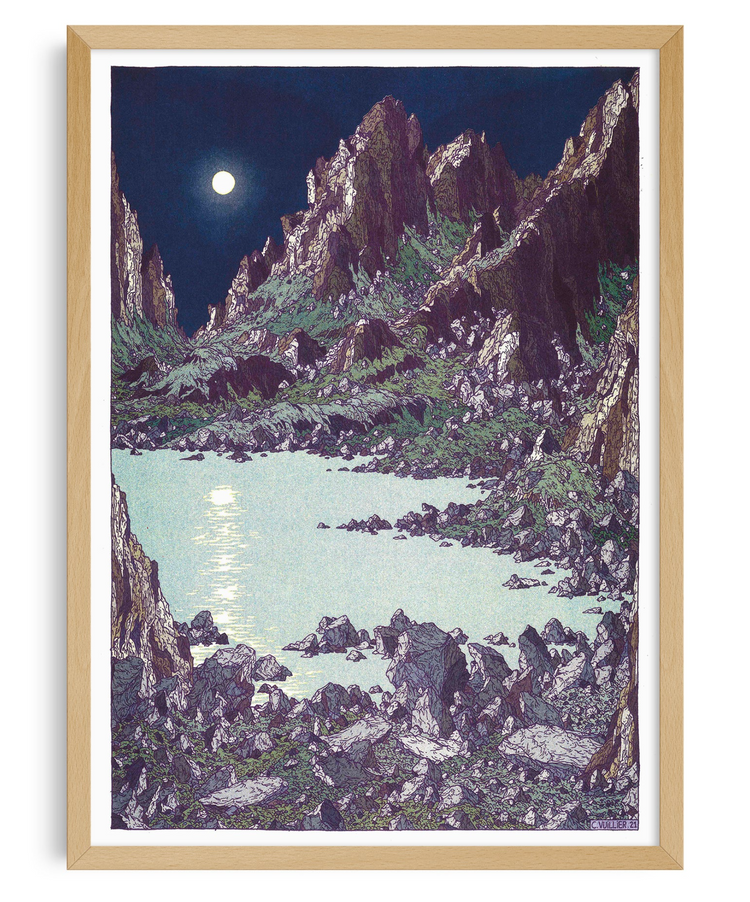 Affiche risographie 'Bivouac'