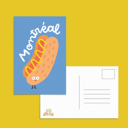Carte postale 'Hot-Dog'