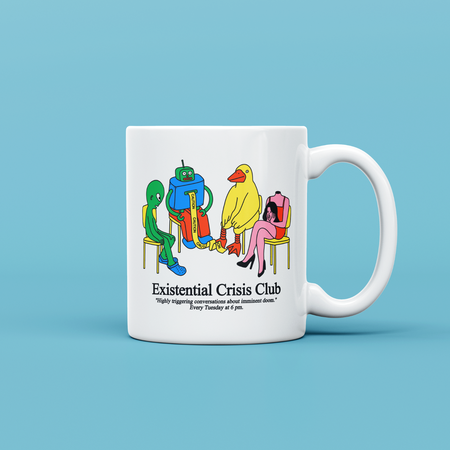 “Existential Crisis Club” mug 