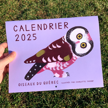 Calendrier 2025 Oiseaux du Québec