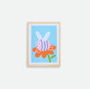 Mini affiche risographie 'Bee'