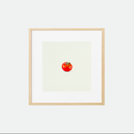 Watercolor poster 'Miniature Tomato'