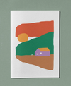 Poster 'House and Rocks Scene'