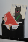 Pièce murale en céramique 'Grande culotte rose'