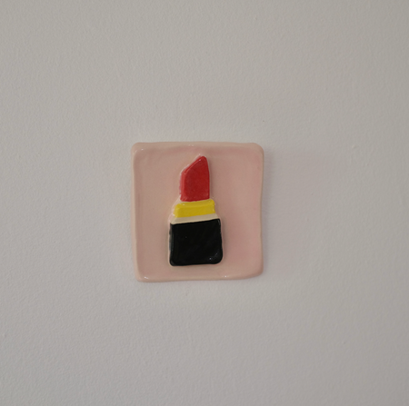 Pièce murale en céramique 'Rouge à lèvres'